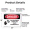 Signmission Equipment Starts And Stops Automatically Danger Sign, Aluminum, 24in W x 18in L, 2PK OS-2PACK-DS-A-1824-L-1589 - alternate 4